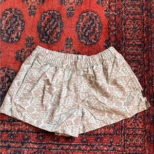 Patagonia Women's Baggies Shorts Fish Aztec Size Small